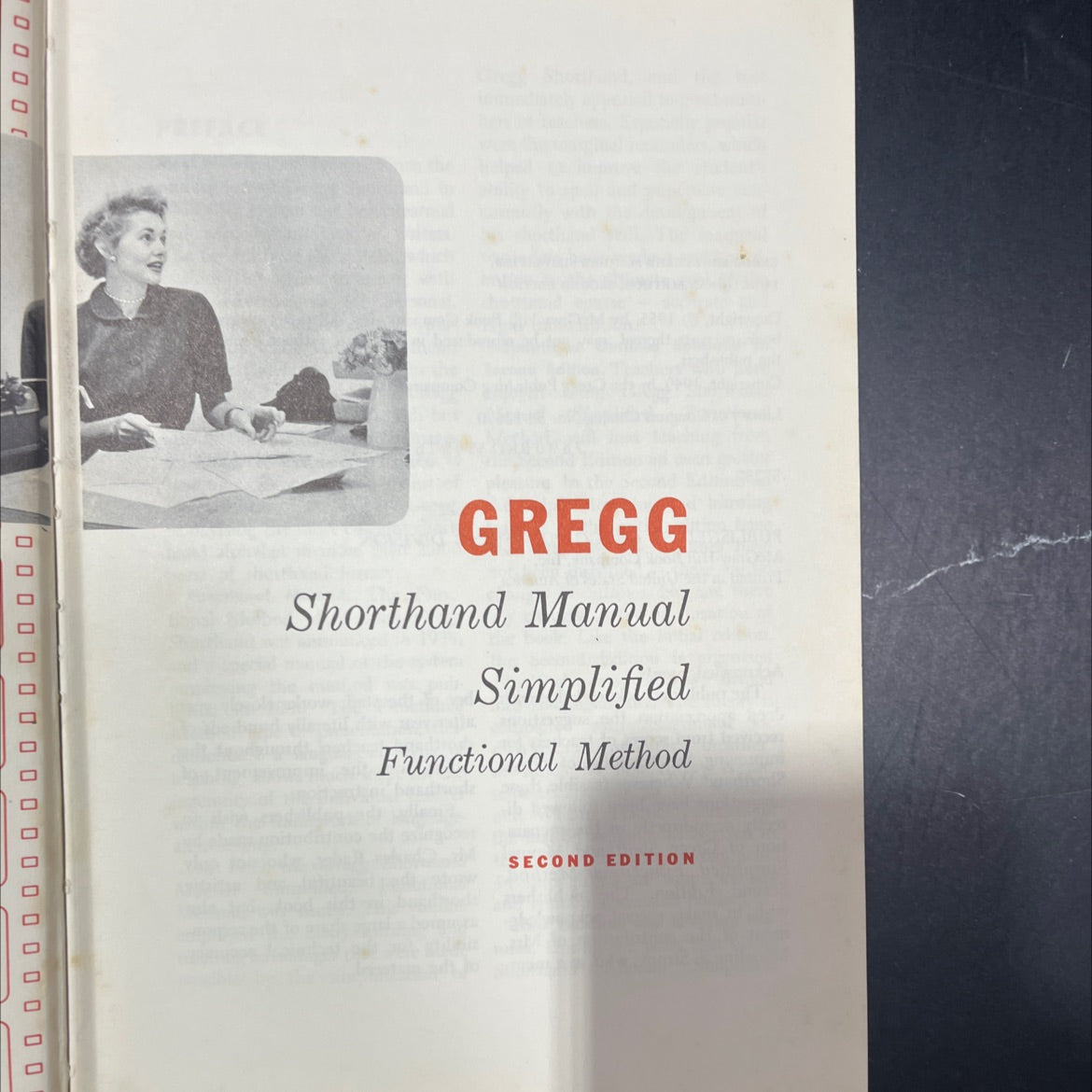 gregg shorthand manual simplified functional method book, by unknown, 1955 Hardcover image 2