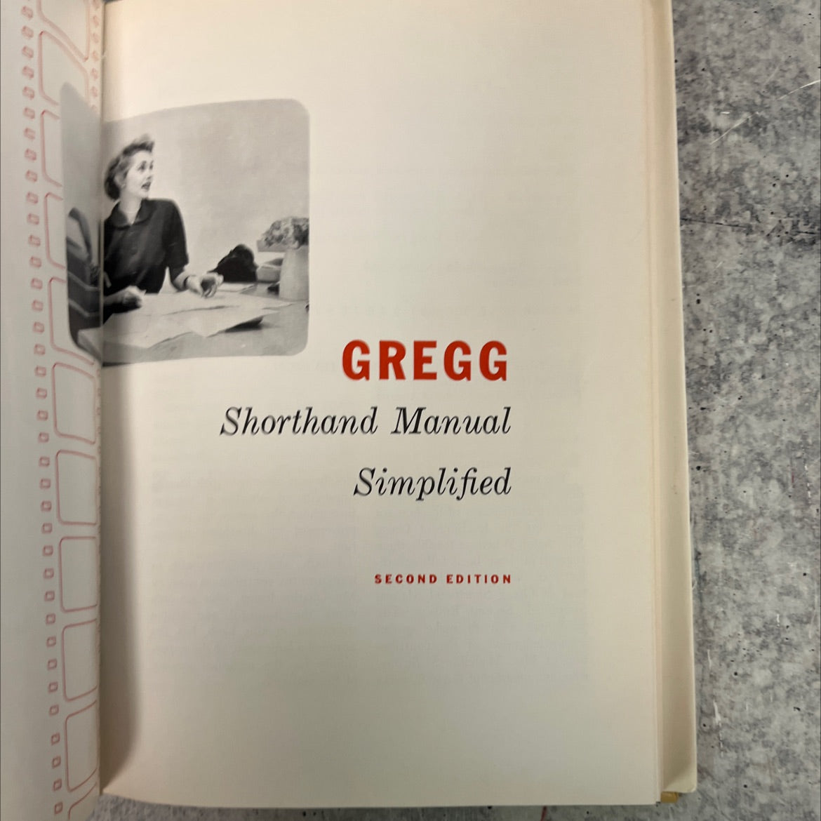 gregg shorthand manual simplified book, by unknown, 1955 Hardcover, Vintage image 2
