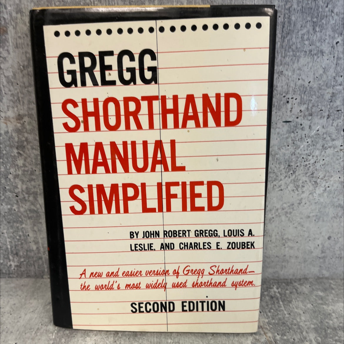 gregg shorthand manual simplified book, by unknown, 1955 Hardcover, Vintage image 1