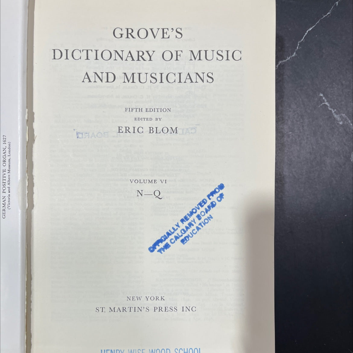 grove's dictionary of music and musicians book, by eric blom, 1954 Hardcover image 2