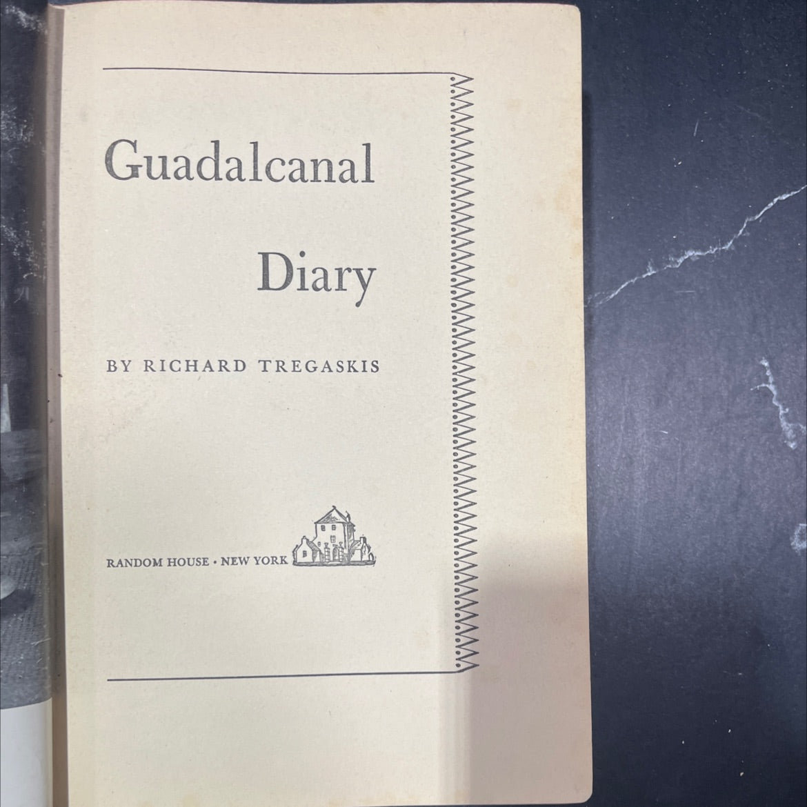 guadalcanal diary book, by richard tregaskis, 1943 Hardcover image 2
