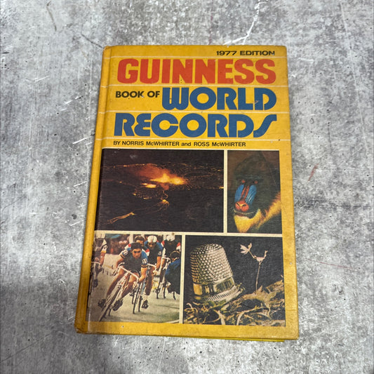 guinness book of world records book, by norris mcwhirter and ross mcwhirter, 1977 Hardcover image 1