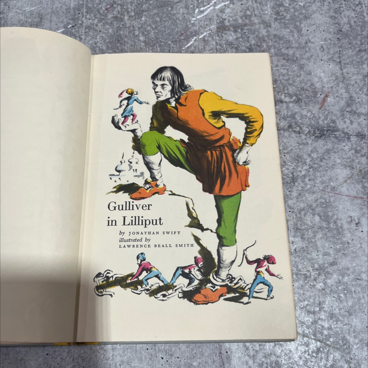 gulliver in lilliput book, by jonathan swift, 1958 Hardcover