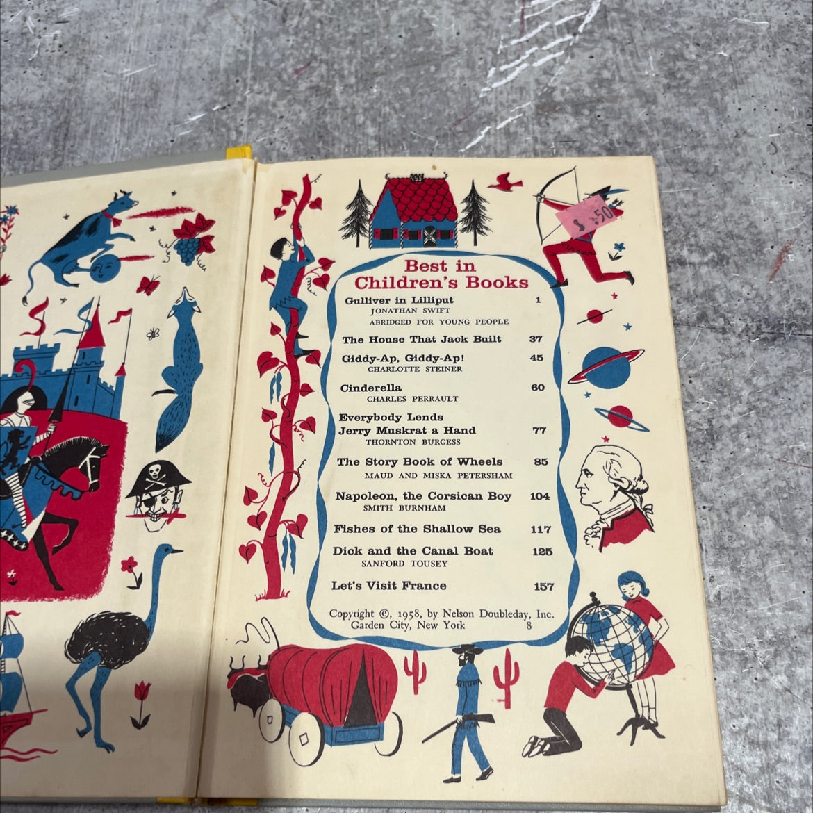 gulliver in lilliput book, by jonathan swift, 1958 Hardcover