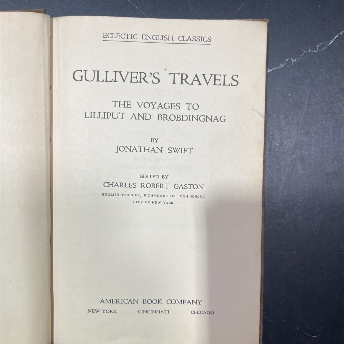gulliver's travels the voyages to lilliput and brobdingnag book, by jonathan swift, 1914 Hardcover image 2