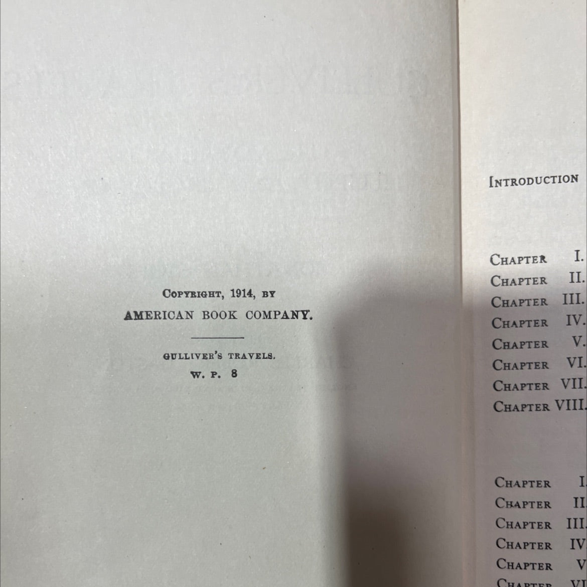gulliver's travels the voyages to lilliput and brobdingnag book, by jonathan swift, 1914 Hardcover image 3
