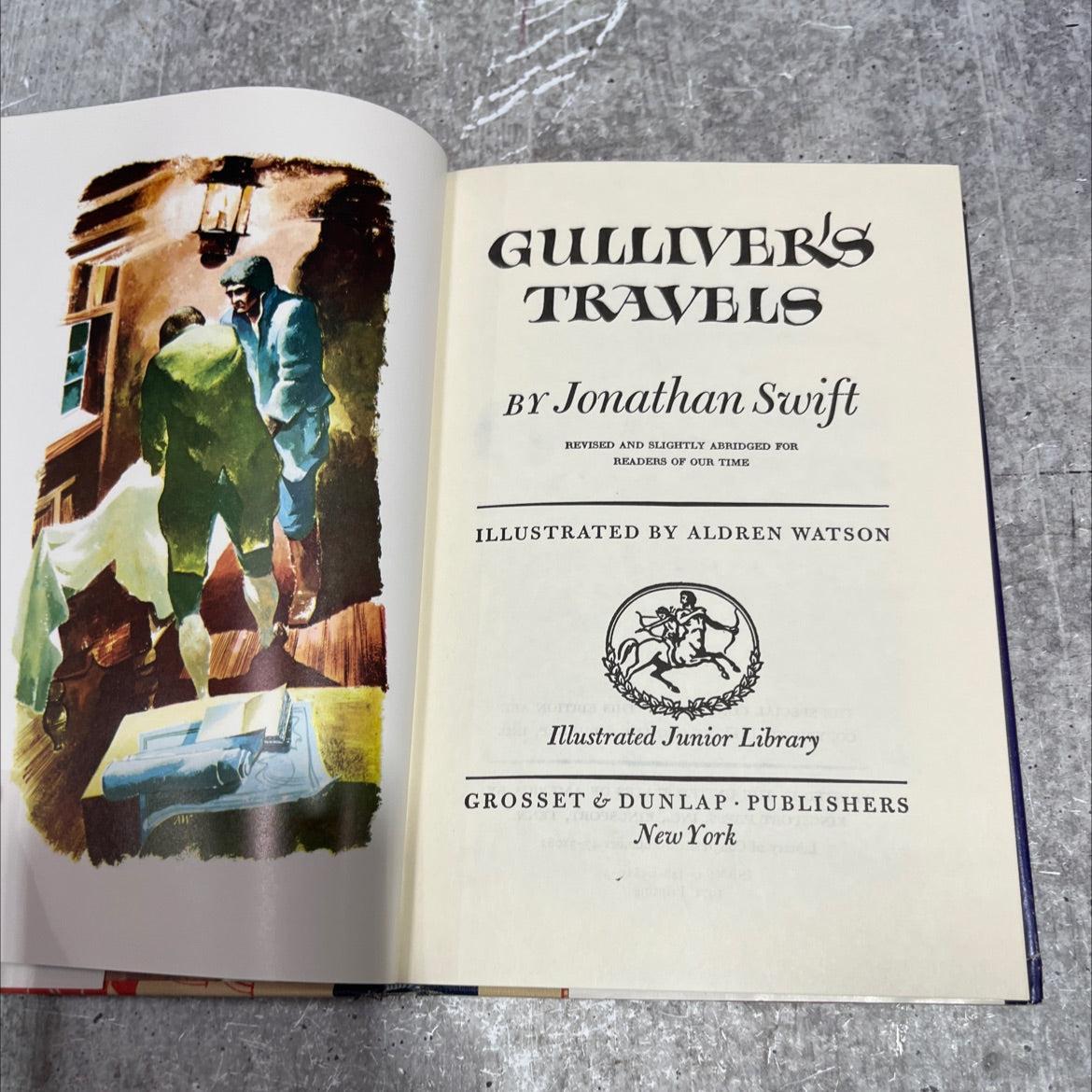 gulliver's travels book, by jonathan swift, 1971 Hardcover image 2