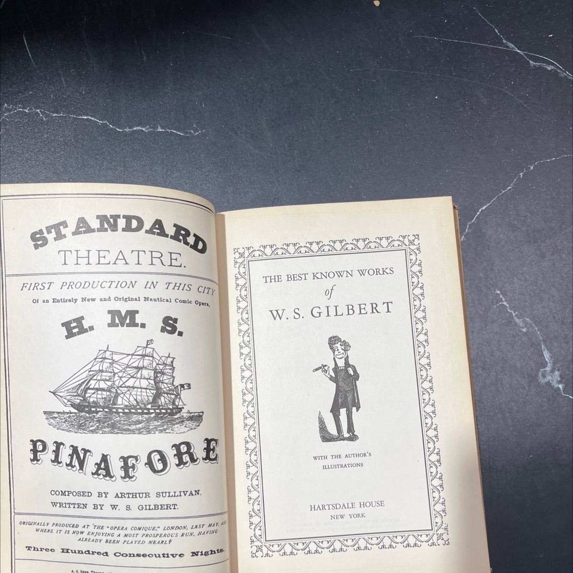 h. m. s. pinafore book, by w. s. gilbert, 1932 Hardcover image 2
