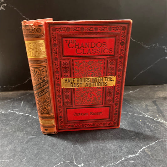 half-hours with the best authors book, by charles knight, 1970 Hardcover image 1