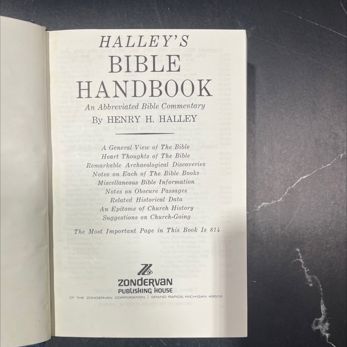 halley's bible handbook an abbreviated bible commentary book, by henry h. halley, 1965 Hardcover image 2