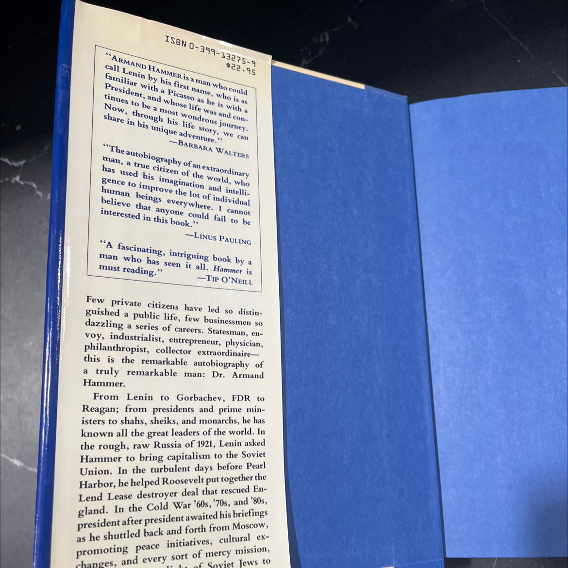 hammer book, by armand hammer, 1987 Hardcover image 4