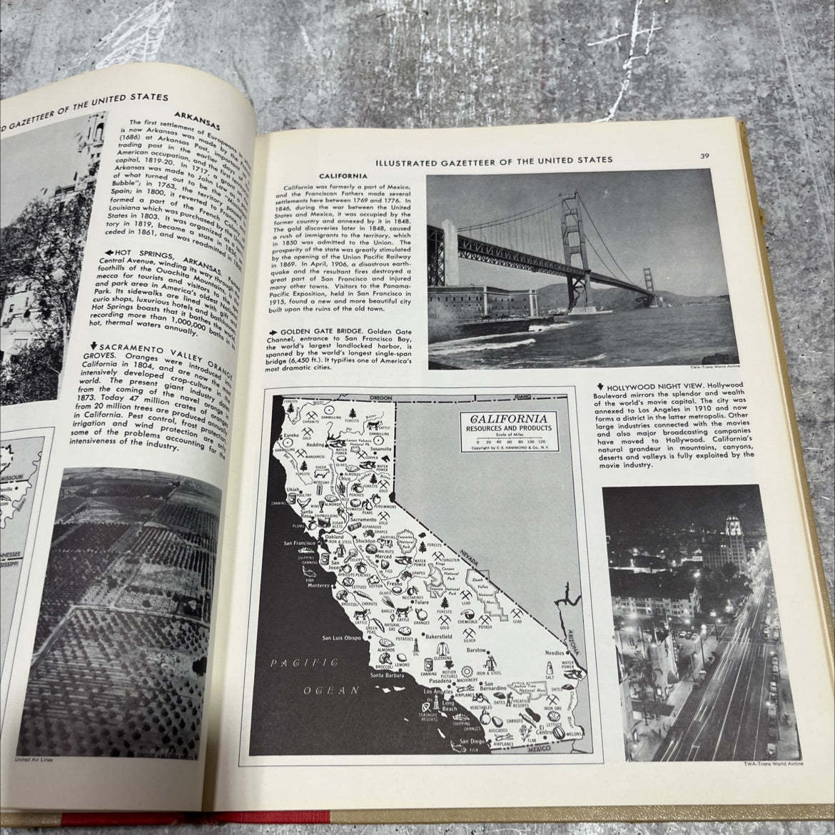 hammond-doubleday illustrated world atlas and gazetteer book, by c. s. hammond & co., 1955 Hardcover image 4