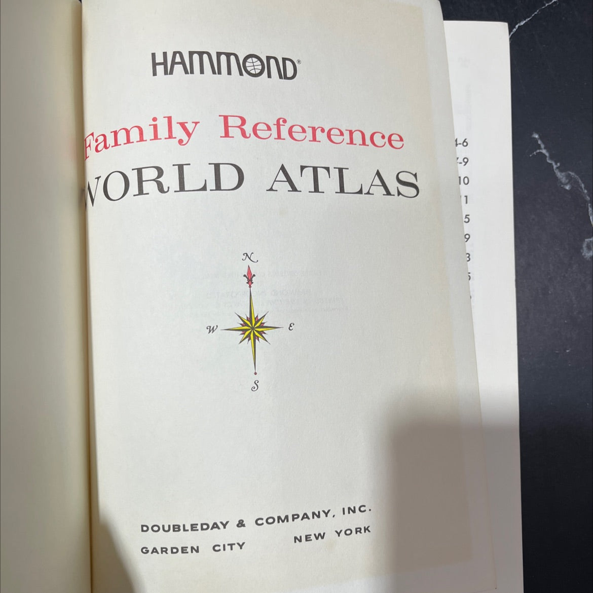 hammond family reference world atlas book, by unknown, 1979 Hardcover image 2