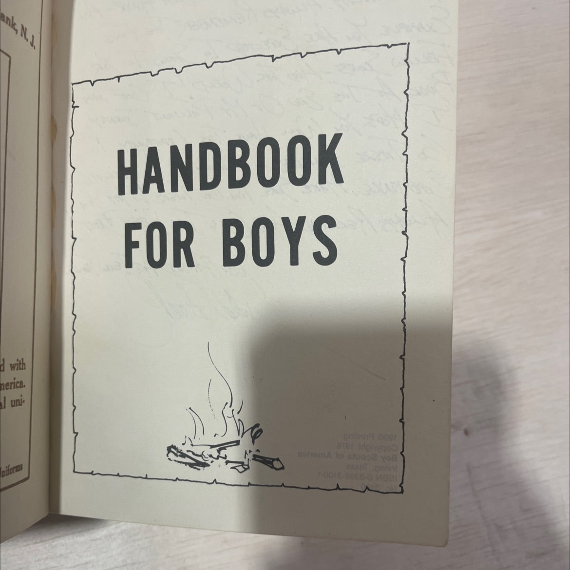 handbook for boys book, by N.J. Ank, 1990 Paperback image 2
