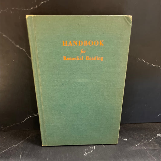 handbook for remedial reading book, by william kottmeyer, 1947 Hardcover image 1