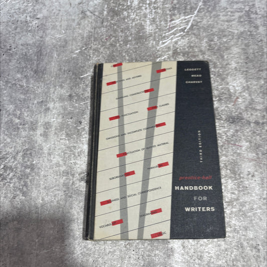 handbook for writers book, by leggett, charvat, 1960 Hardcover image 1
