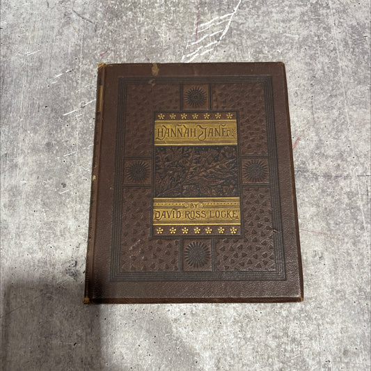 hannah jane book, by david ross locke, 1882 Hardcover image 1