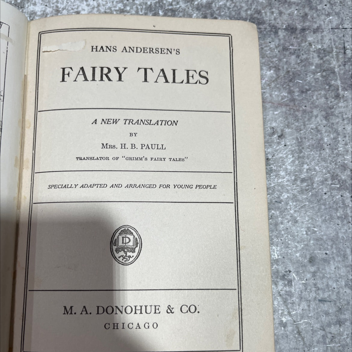 hans andersen's fairy tales book, by Hans Andersen, 1970 Hardcover image 2