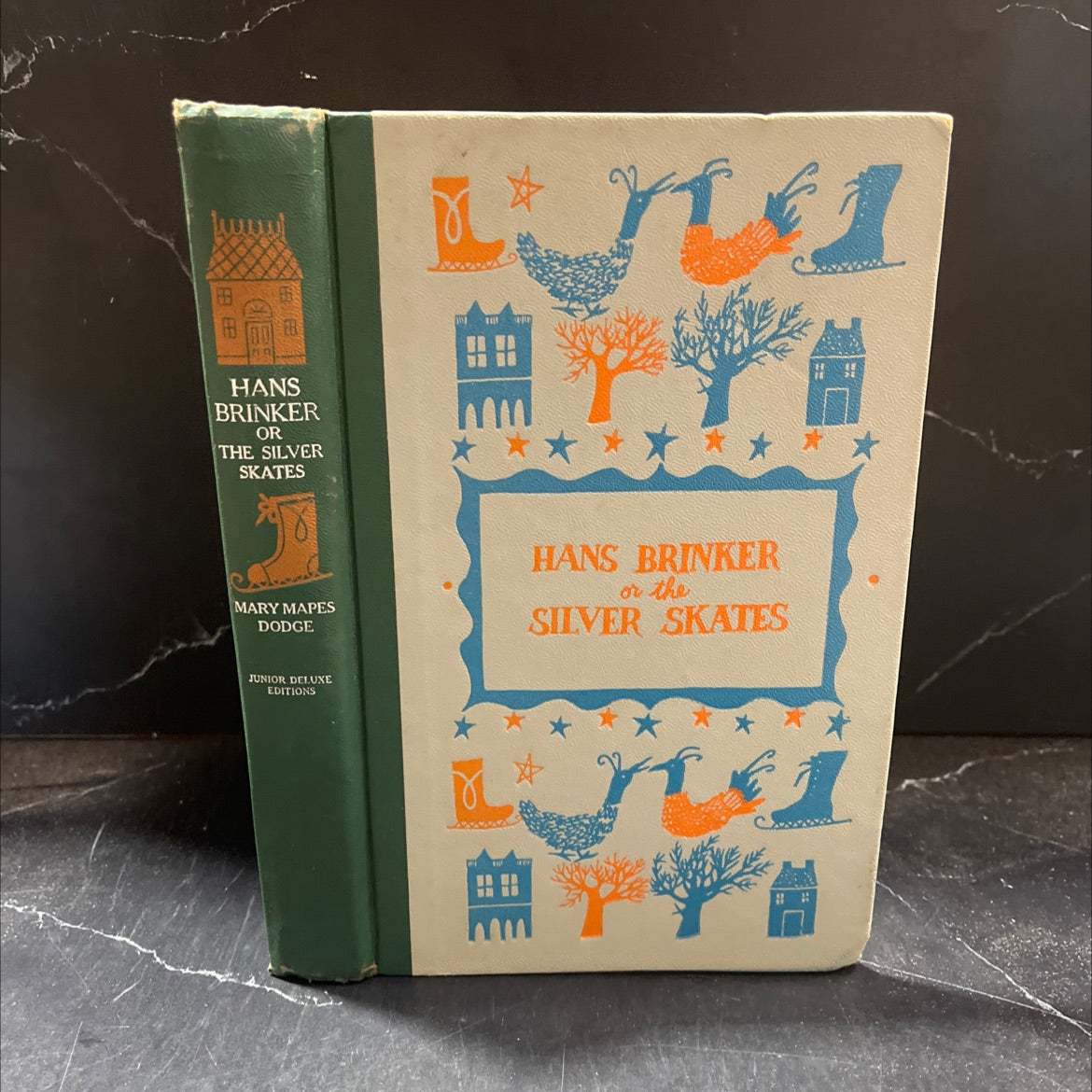 hans brinker or the silver skates book, by mary mapes dodge, 1954 Hardcover image 1
