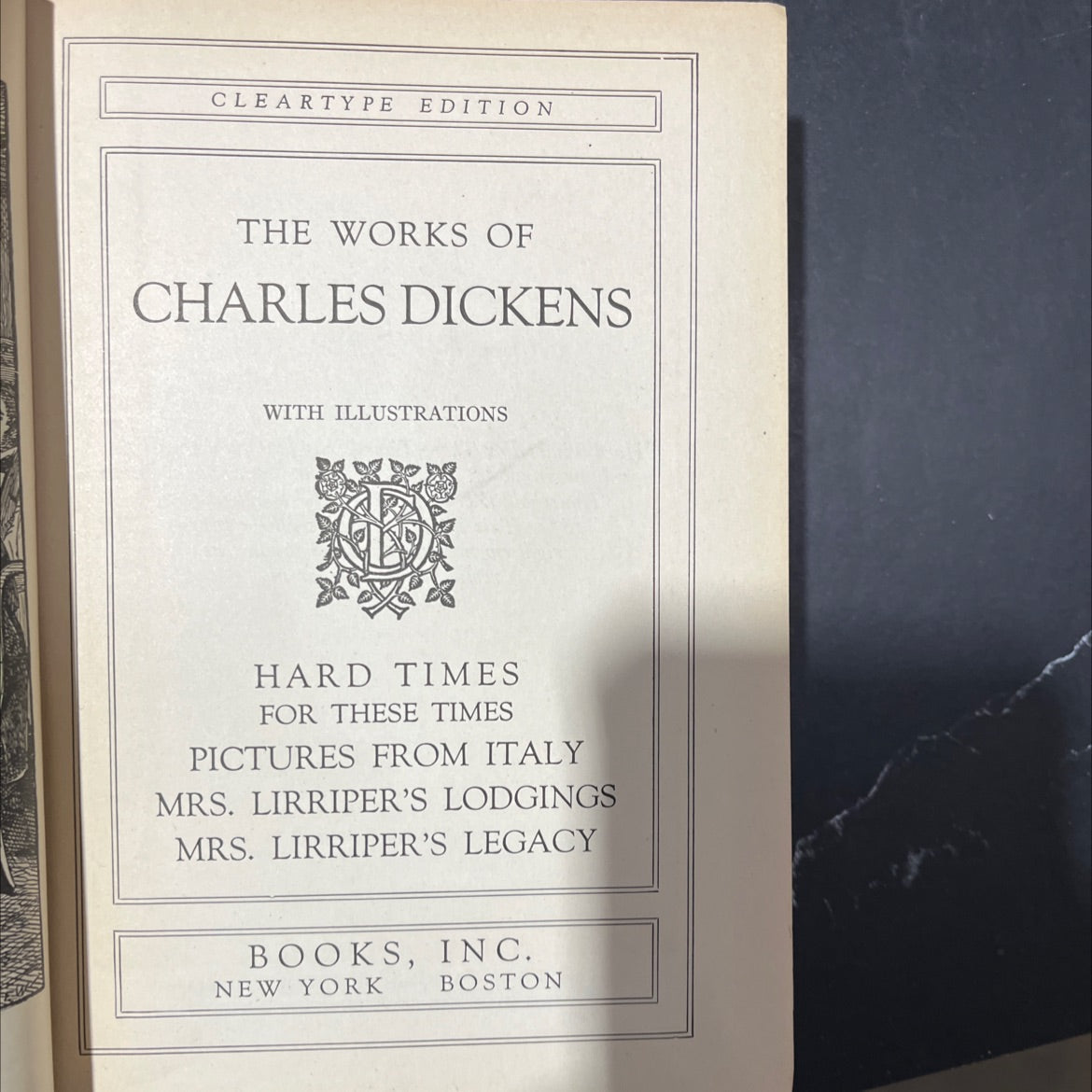 hard times for these times book, by charles dickens, 1868 Hardcover image 2