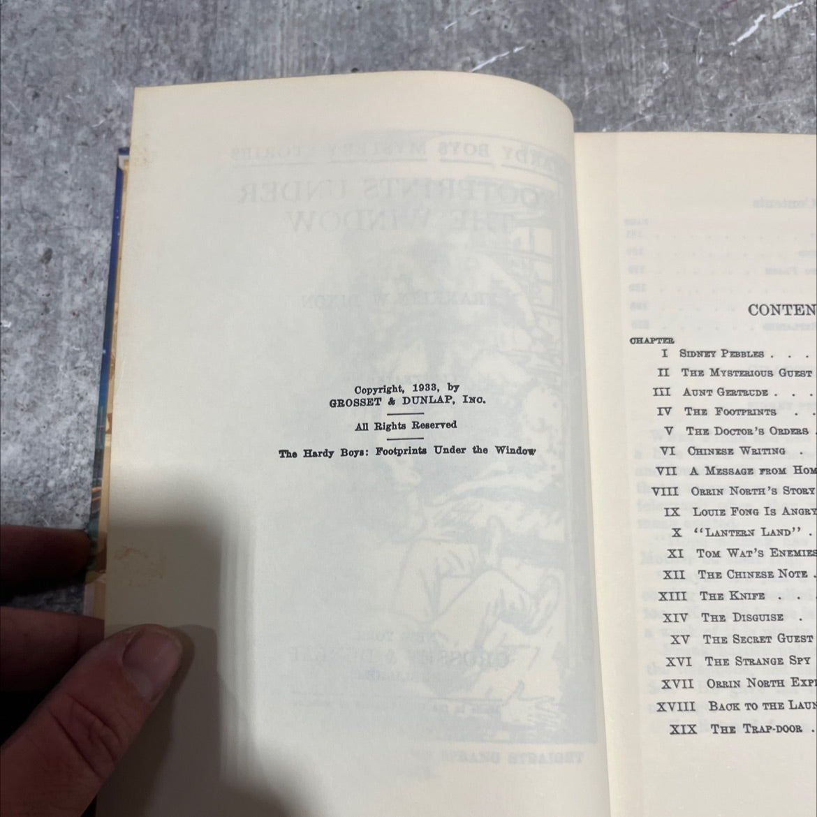 hardy boys: footprints under the window book, by franklin w. dixon, 1933 Hardcover image 3