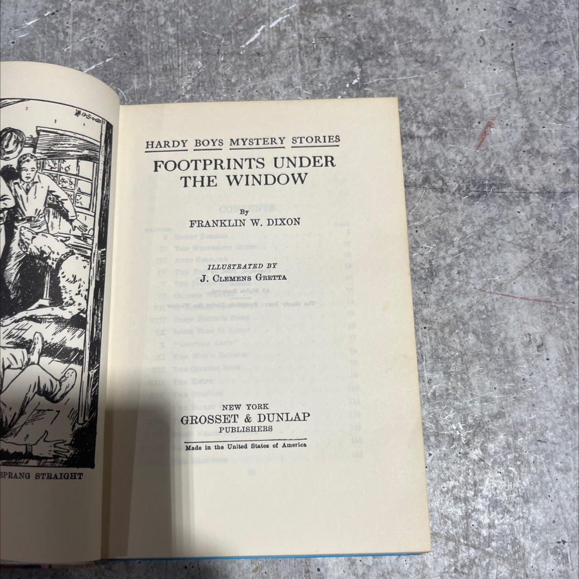 hardy boys: footprints under the window book, by franklin w. dixon, 1933 Hardcover image 2