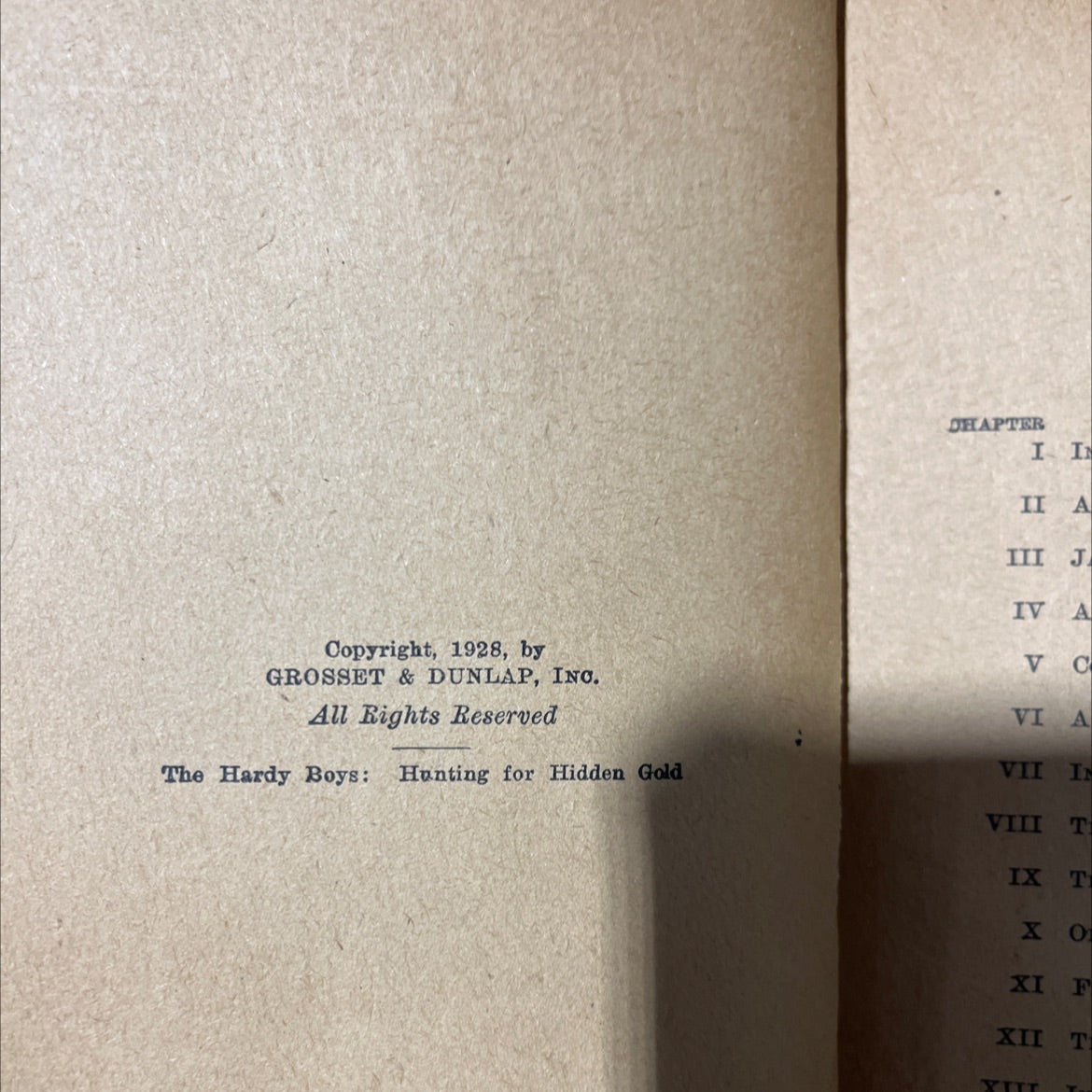 hardy boys mystery stories hunting for hidden gold book, by franklin w. dixon, 1928 Hardcover image 3