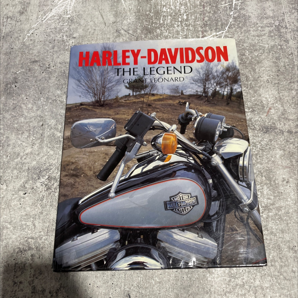 harley-davidson the legend book, by grant leonard, 1998 Hardcover image 1