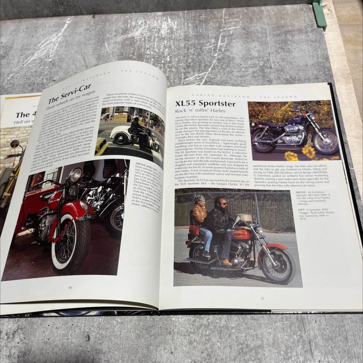 harley-davidson the legend book, by grant leonard, 1998 Hardcover image 4