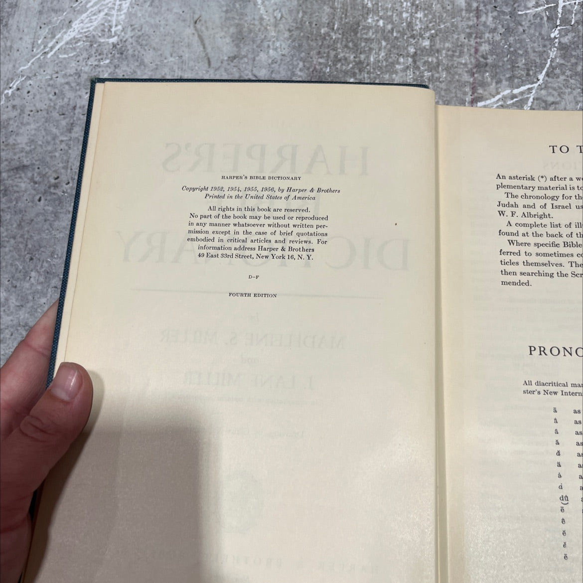 harper's bible dictionary book, by madeleine s. miller and j. lane miller, 1956 Hardcover image 3