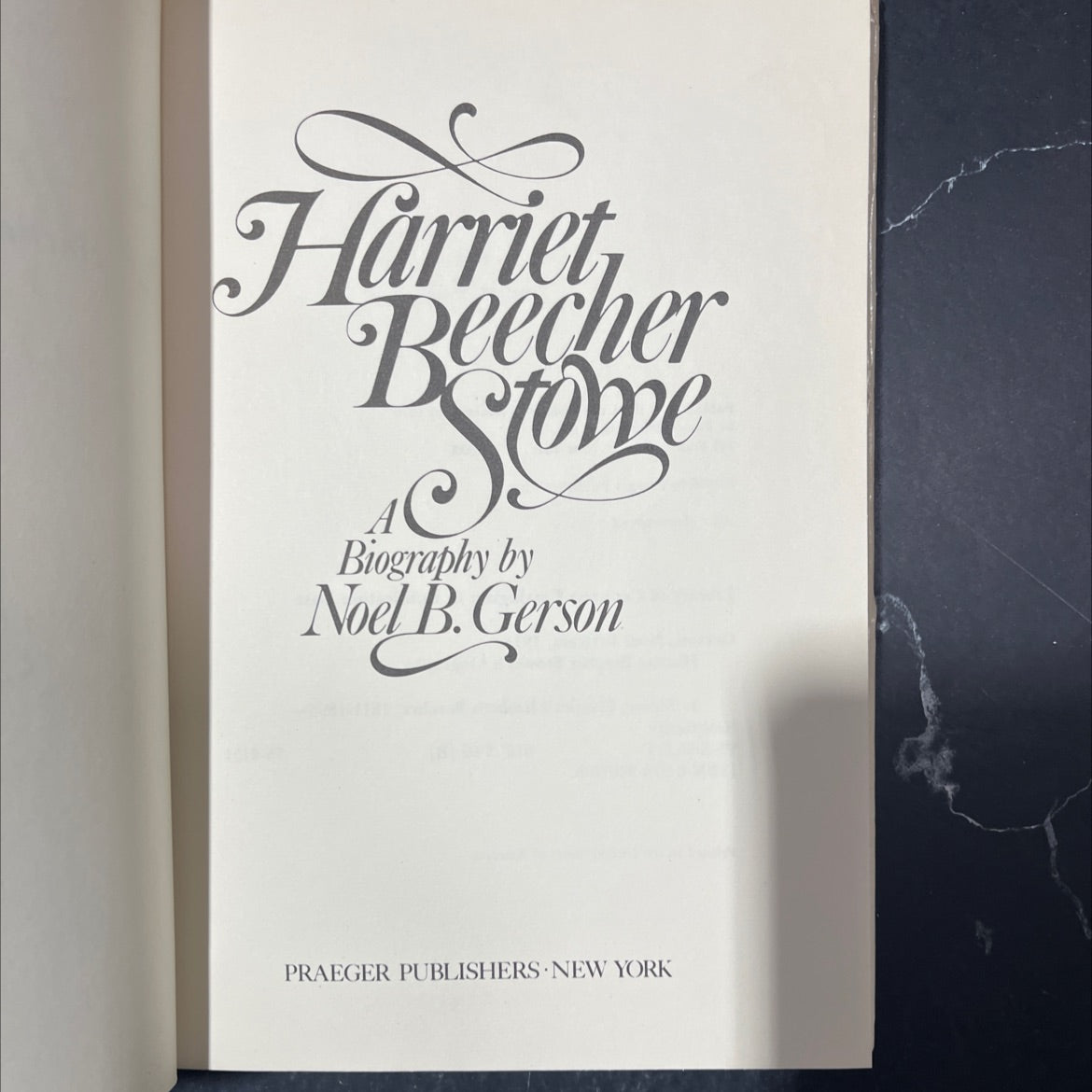 harriet beecher stowe: a biography book, by noel b. gerson, 1976 Hardcover image 2