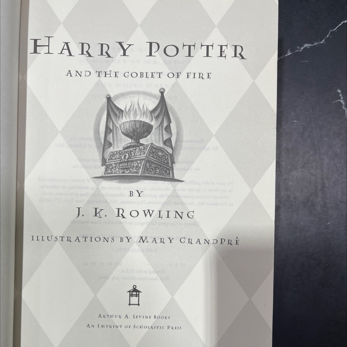 harry potter and the goblet of fire book, by J. K. Rowling, 2000 Hardcover image 2