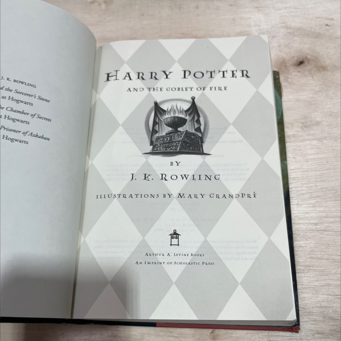 harry potter and the goblet of fire book, by j. k. rowling, 2000 Hardcover image 2