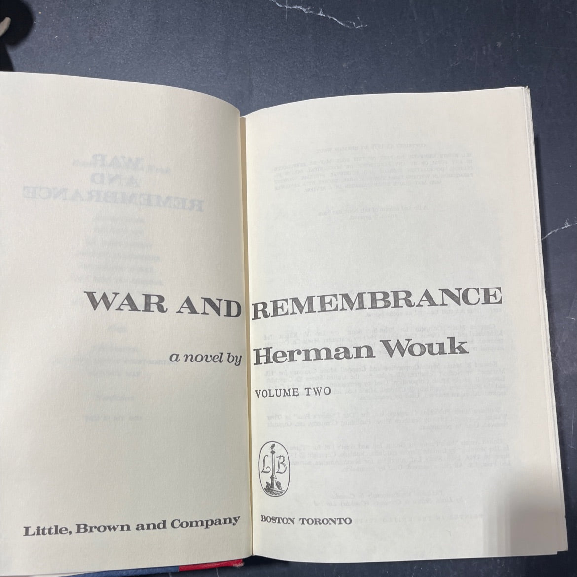 haw clea omafiemgemela war and remembrance book, by herman wouk, 1978 Hardcover image 2