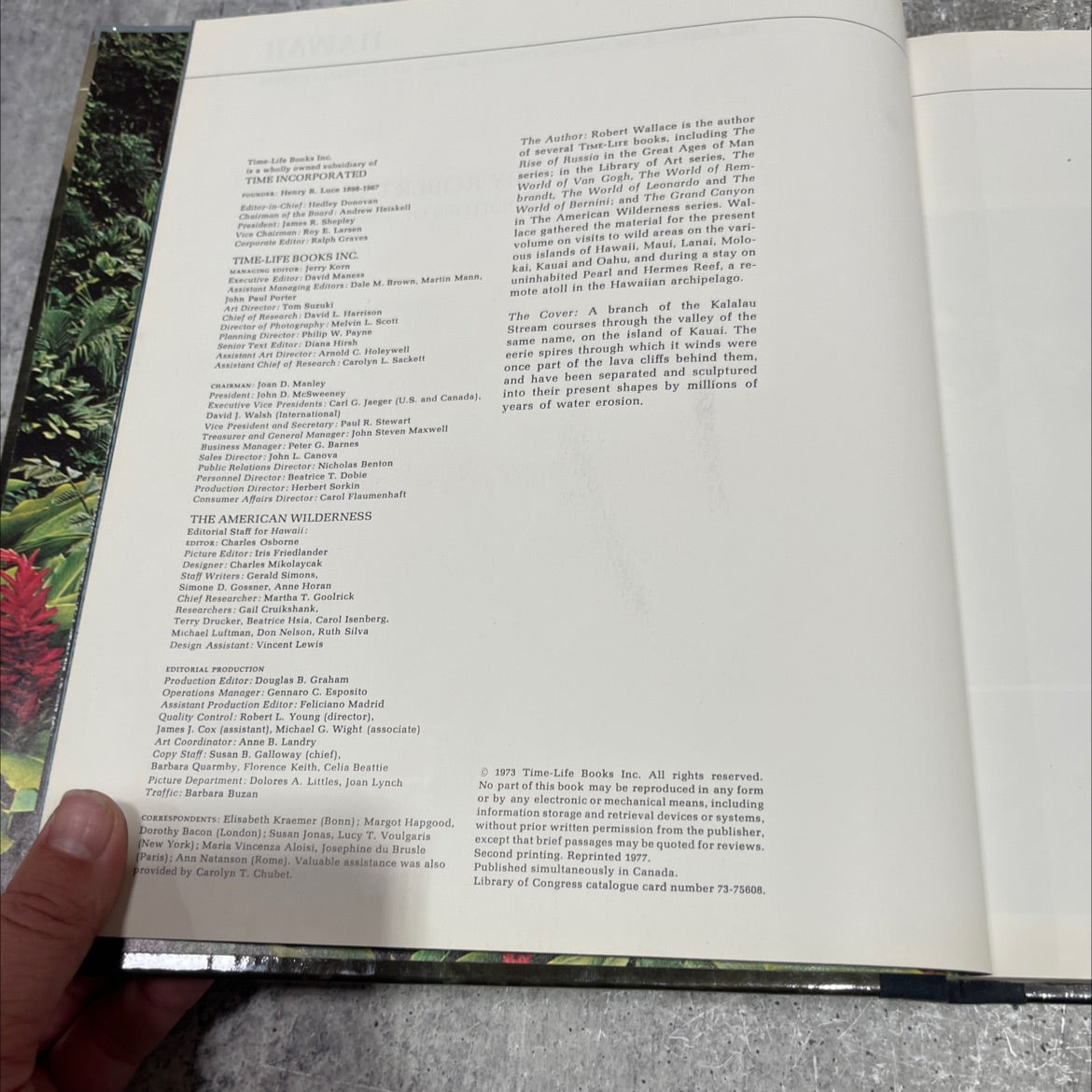 hawaii the american wilderness book, by robert wallace, 1977 Hardcover image 3