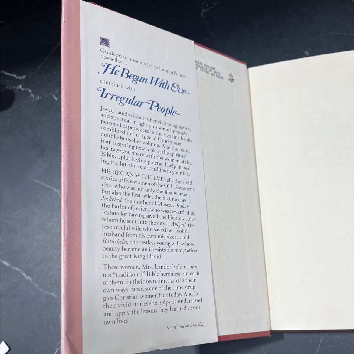 he began with eve book, by joyce landorf, 1983 Hardcover image 4