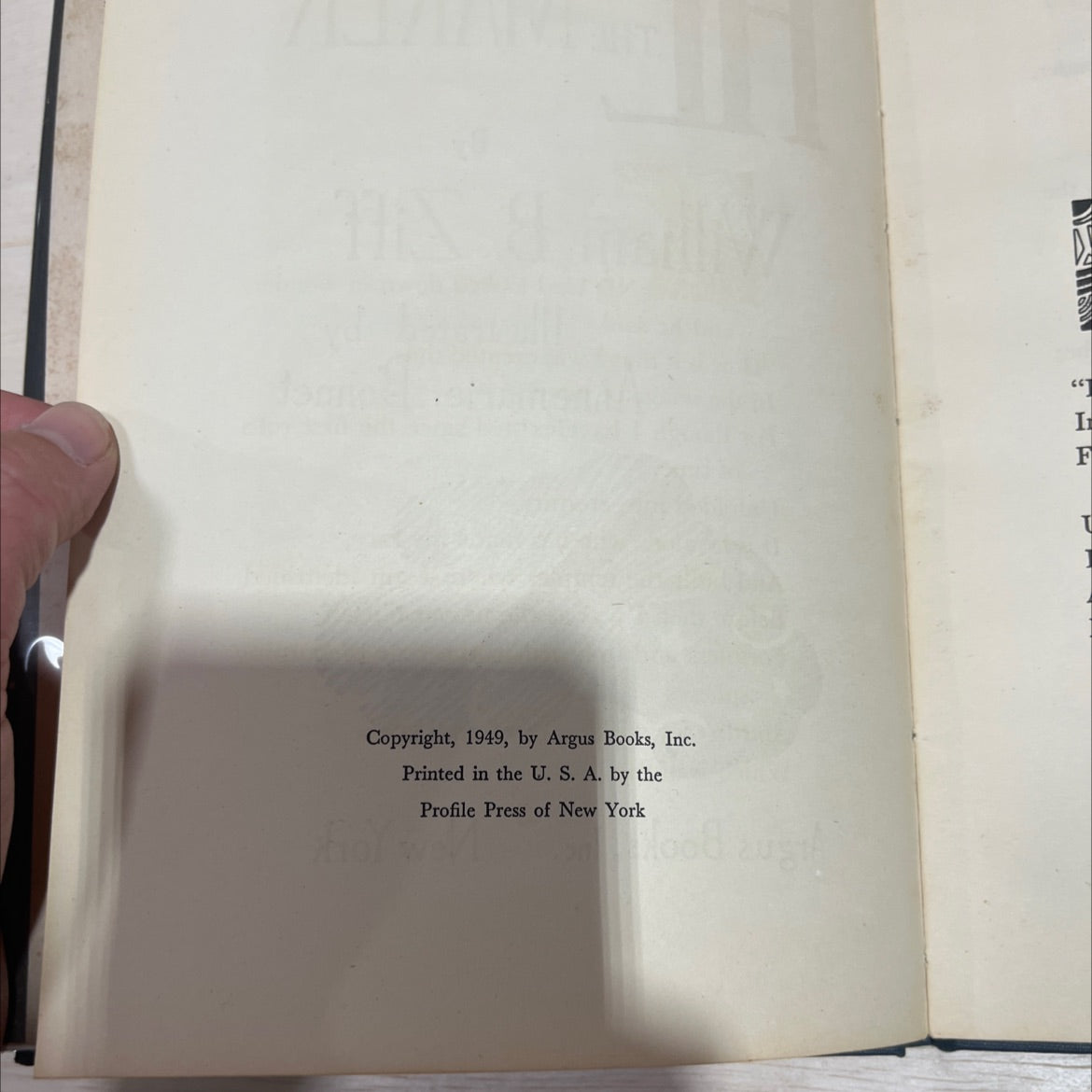 he maker book, by William B. Ziff, 1949 Hardcover image 3