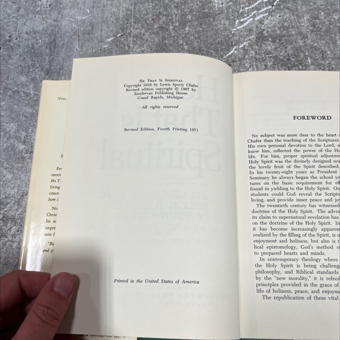 he that is spiritual book, by lewis sperry chafer, 1967 Hardcover image 3