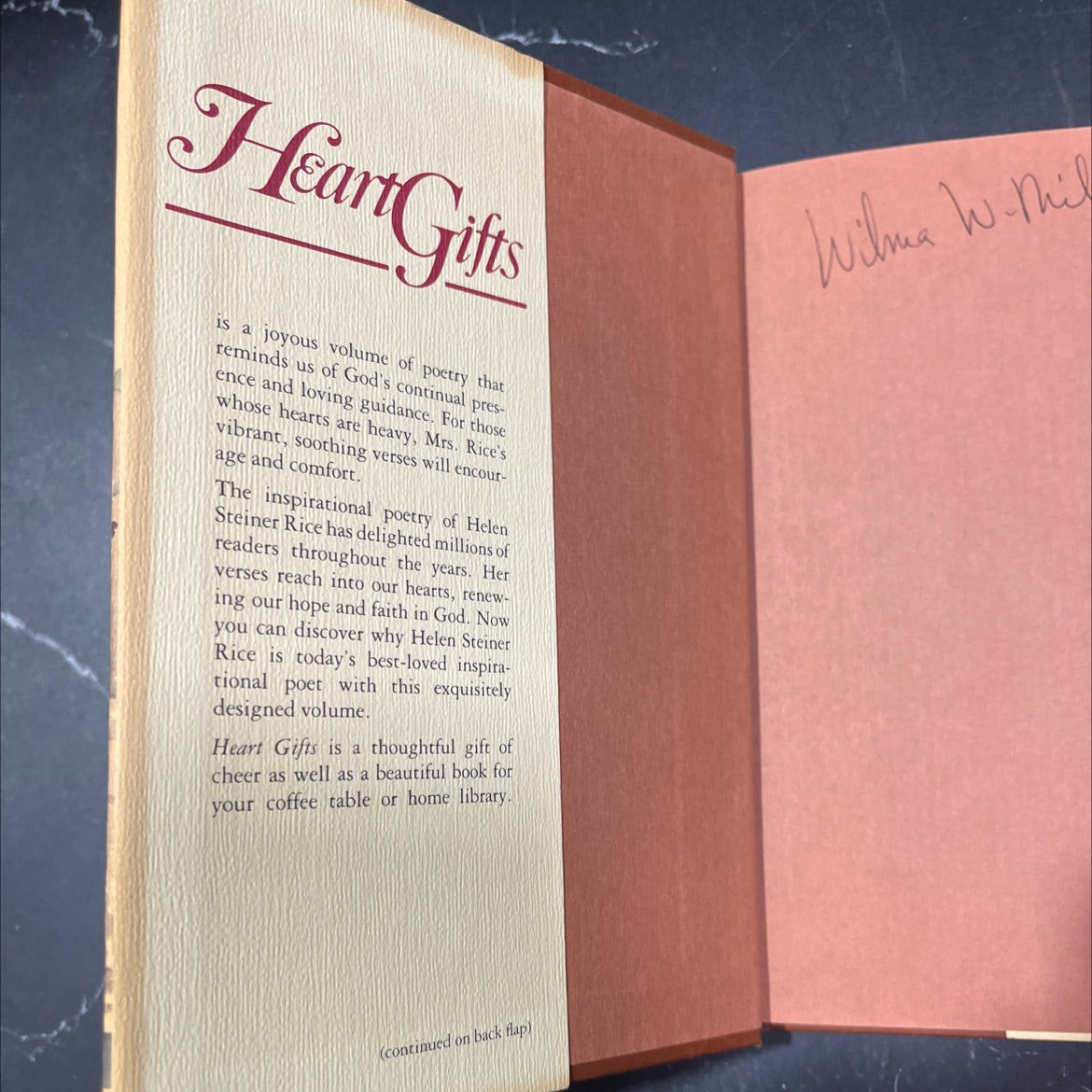 heart gifts book, by helen steiner rice, 1987 Hardcover image 4