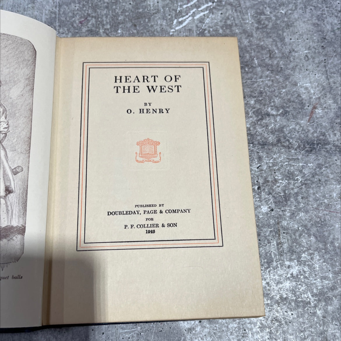 heart of the west book, by o. henry, 1925 Hardcover image 2