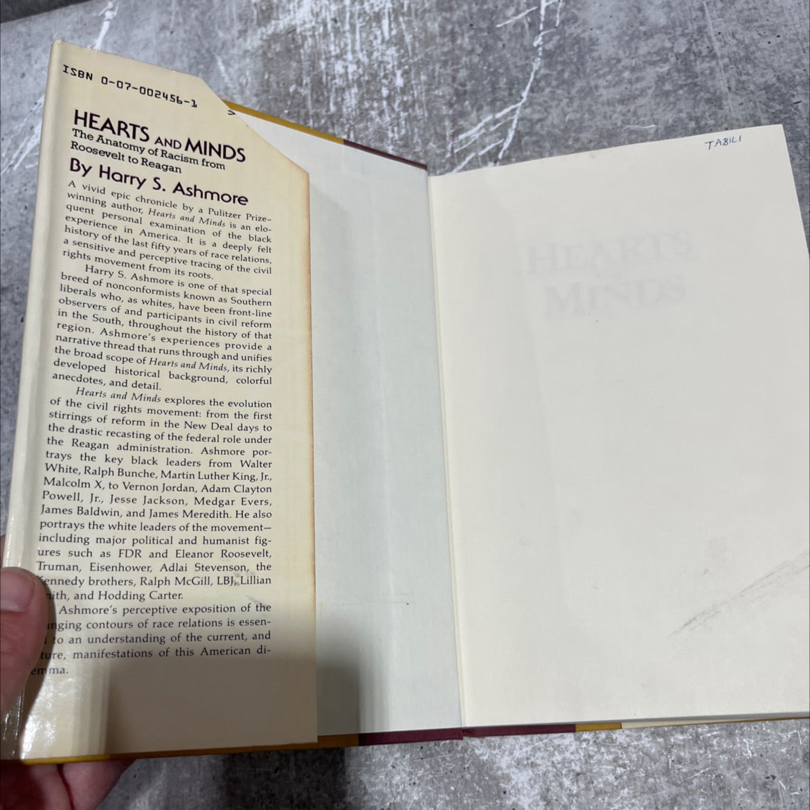 hearts and minds the anatomy of racism from roosevelt to reagan book, by harry s. ashmore, 1982 Hardcover image 4