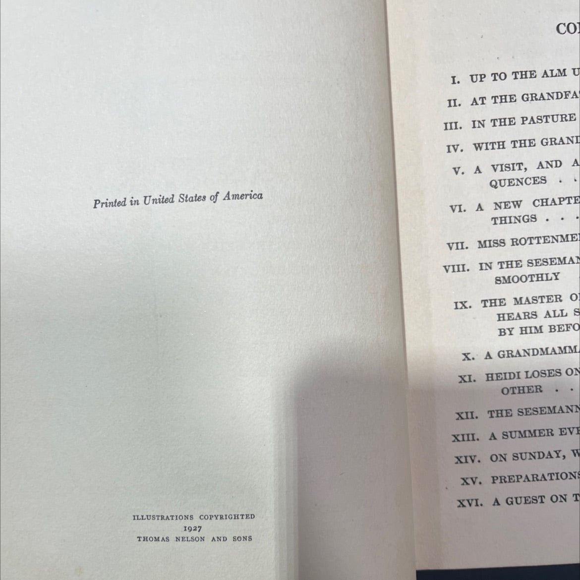 heidi her years of wandering and learning book, by johanna spyri, 1927 Hardcover image 3