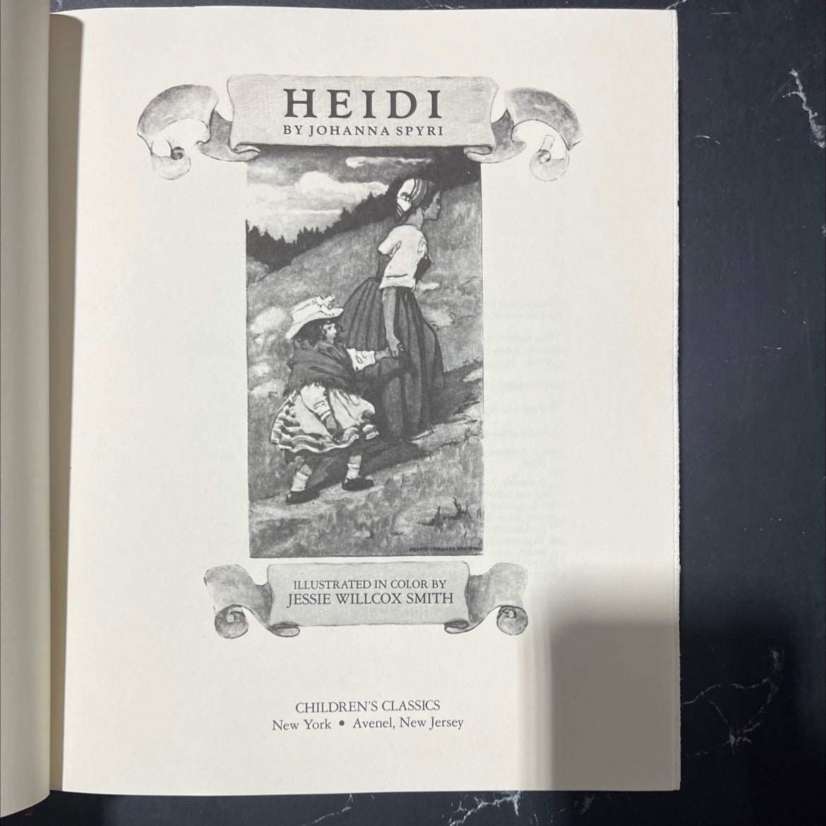 heidi book, by johanna spyri, 1986 Hardcover image 2
