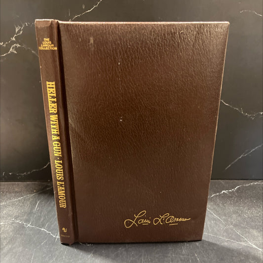 heller with a gun book, by louis l'amour, 1985 Leather image 1