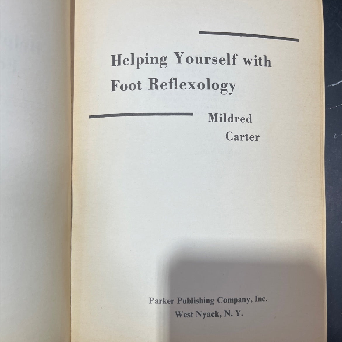 helping yourself with foot reflexology book, by mildred carter, 1973 Paperback image 2