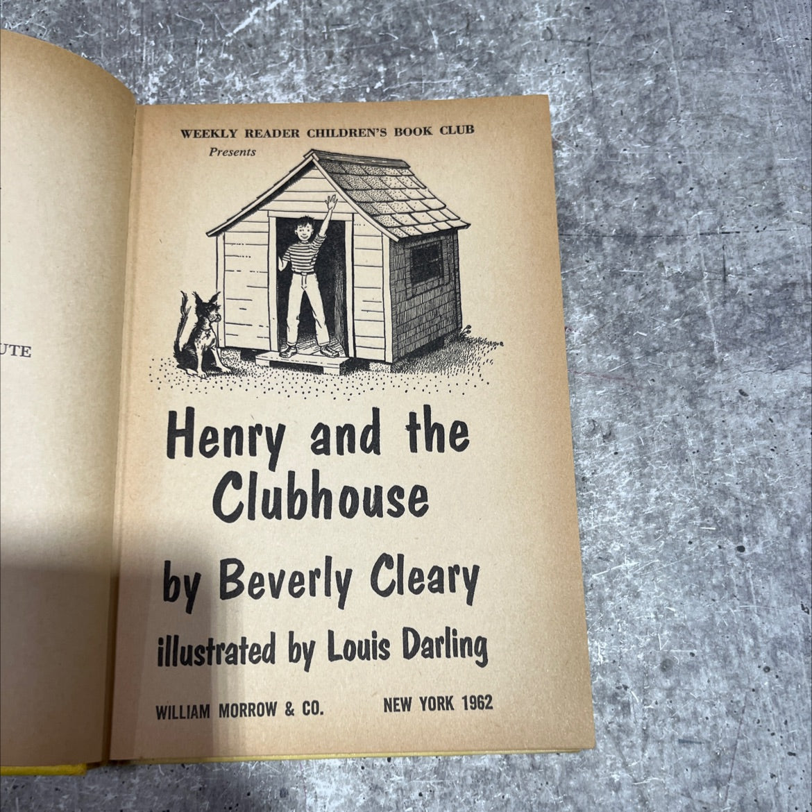 henry and the clubhouse book, by beverly cleary, 1962 Hardcover image 2