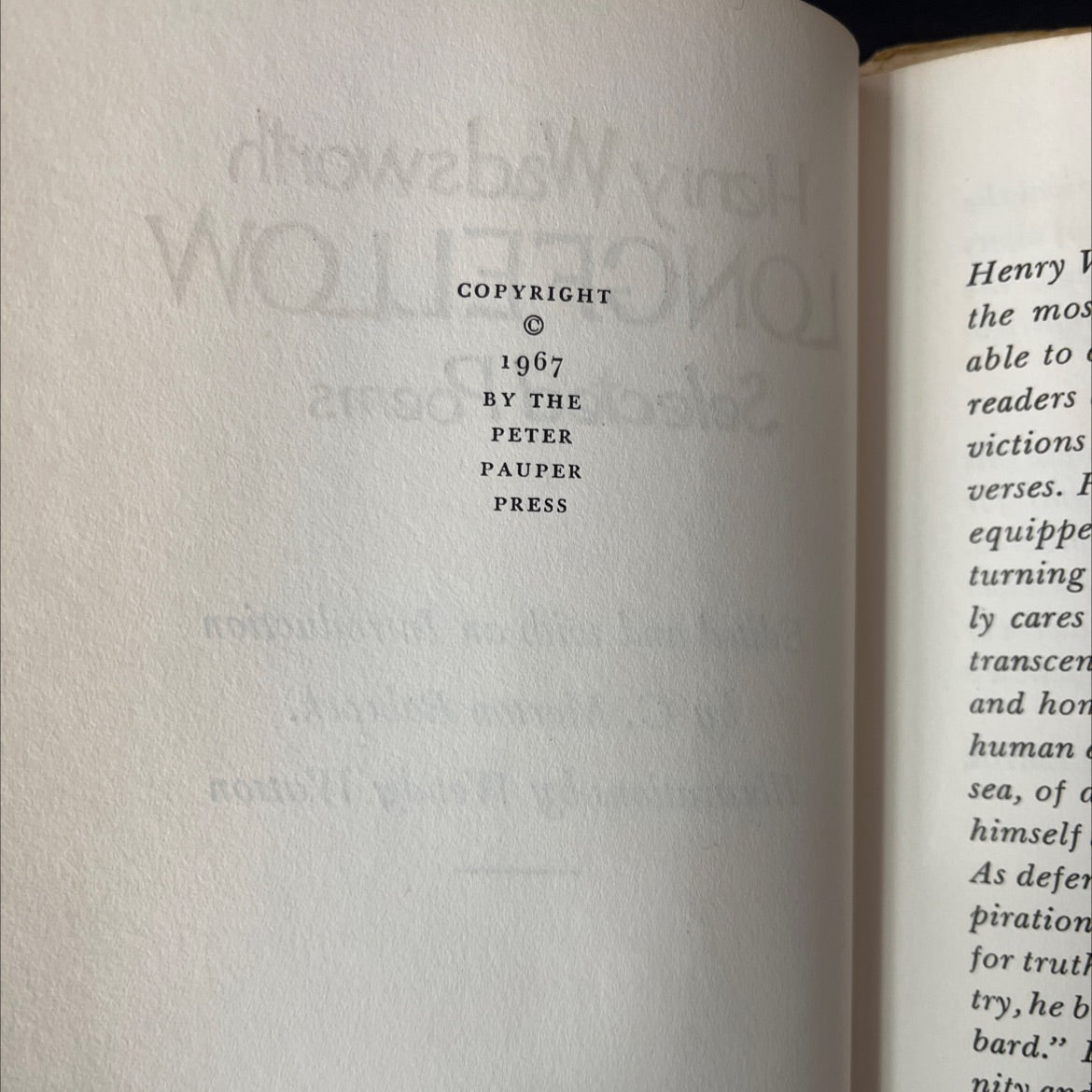 henry wadsworth longfellow selected poems book, by C. Merton Babcock, 1967 Hardcover, Vintage image 3