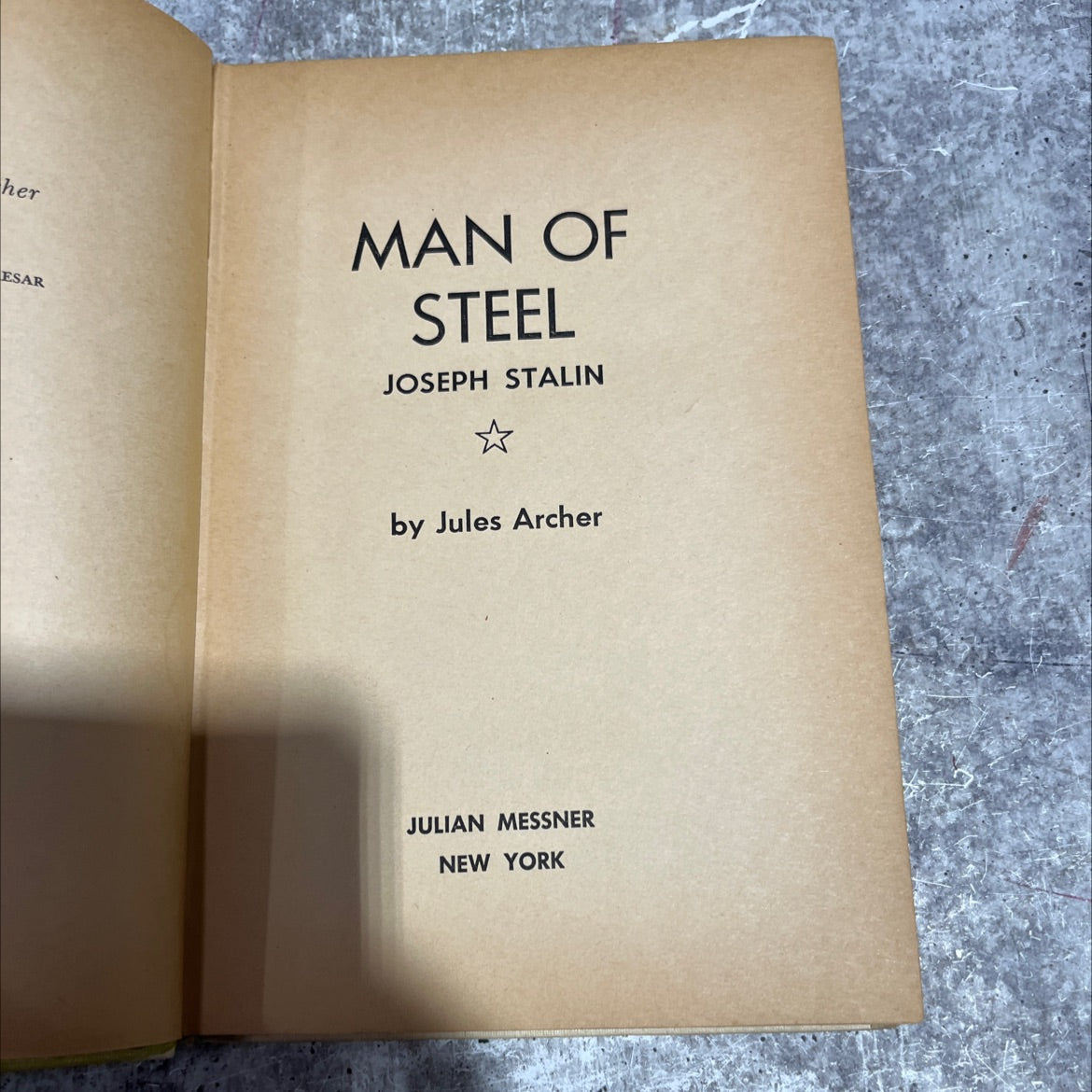 her esar man of steel joseph stalin book, by Jules Archer, 1966 Hardcover image 2