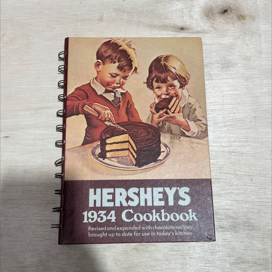 hershey's 1934 cookbook book, by hershey chocolate company, 1983 Hardcover image 1