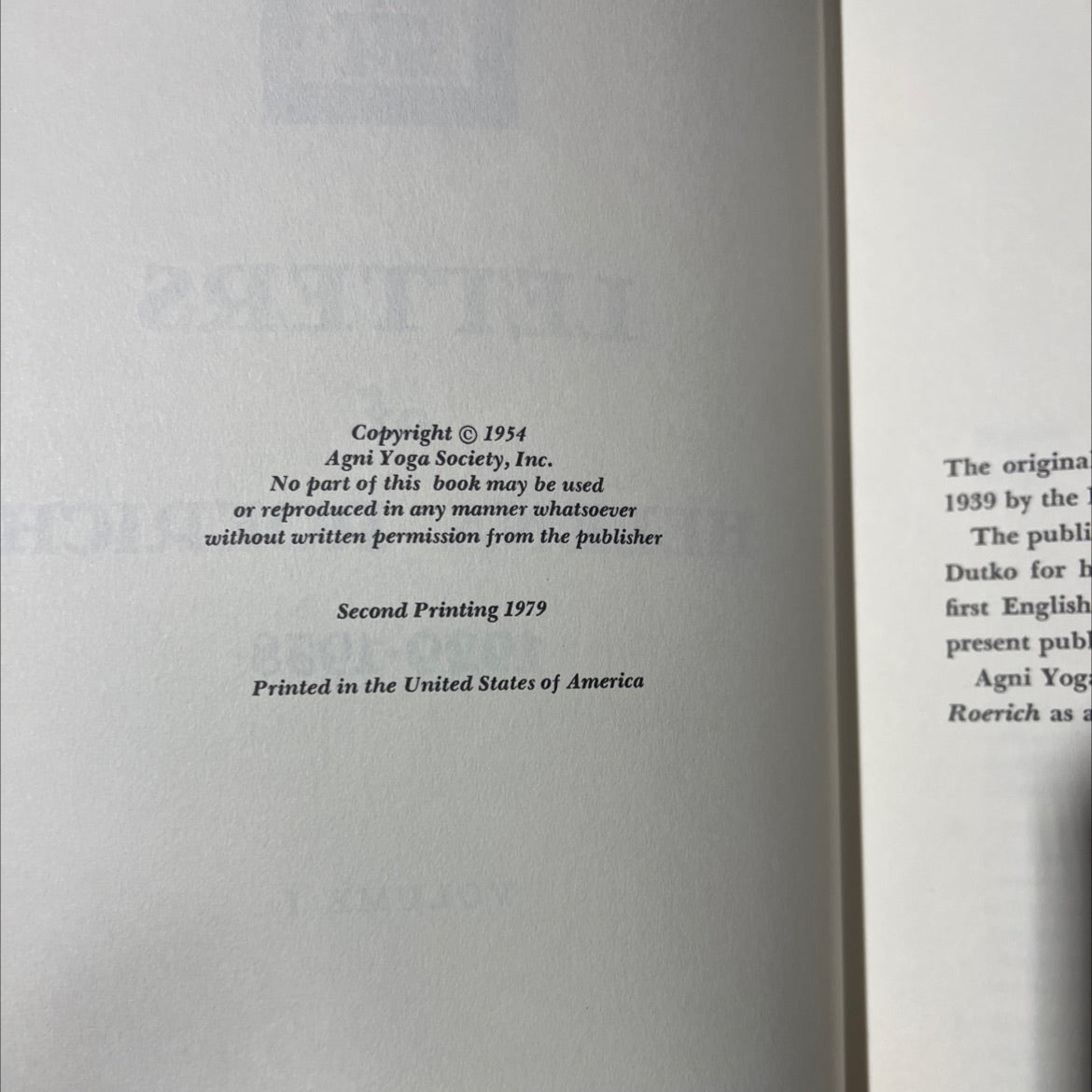 het letters of helena roerich book, by unknown, 1938 Hardcover image 3